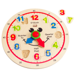 Hape Wooden Happy Hour Learning Clock
