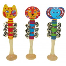 wooden animal bell sticks