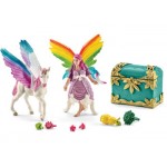 Schleich Bayala - Rainbow Elf Lis with Pegasus Foal